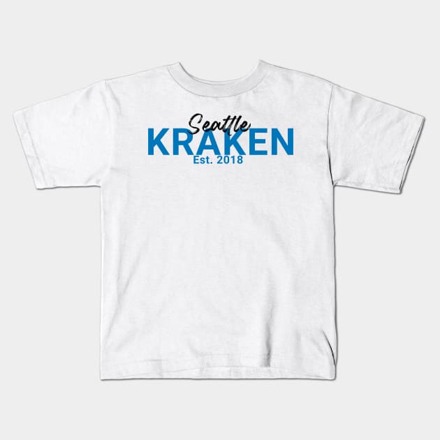 Seattle kraken team Kids T-Shirt by Cahya. Id